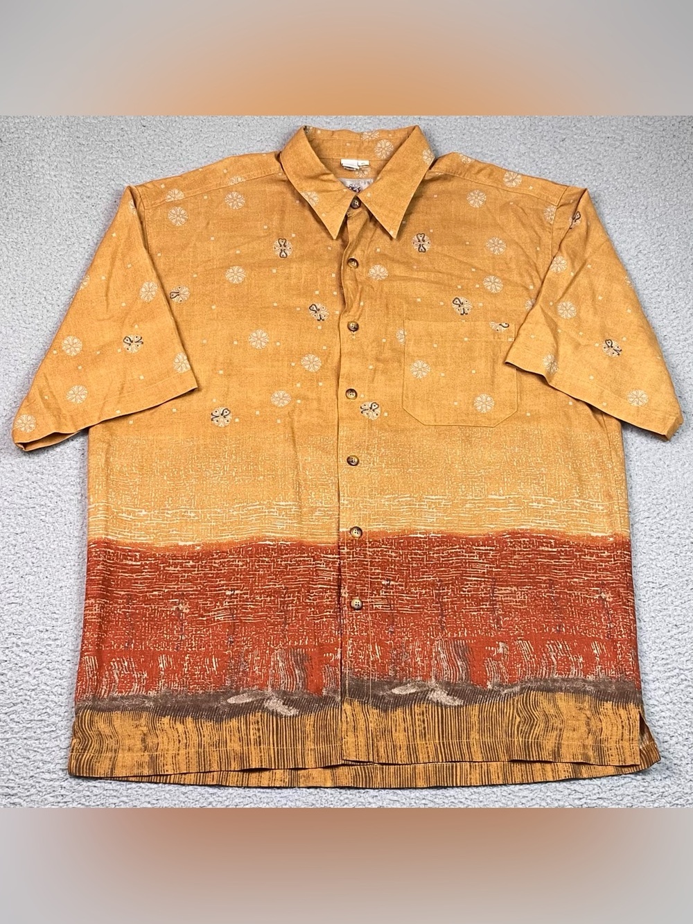 The Territory Ahead Shirt Men's Size XL Short Sleeve Button Up Safari EUC